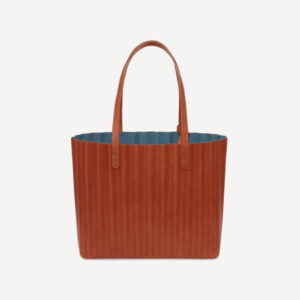 Debossed Leather Tote